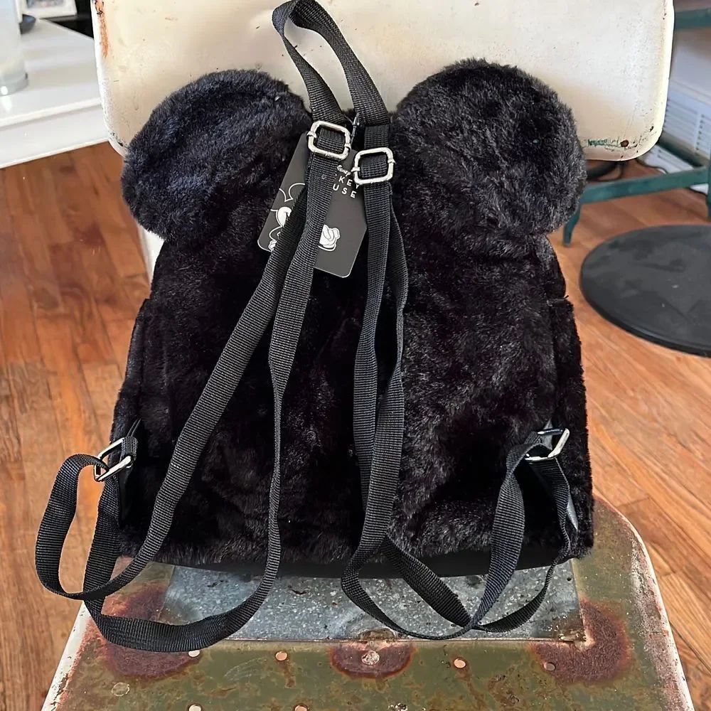 Disney Faux Fur Mickey Mouse Backpack - Picture 2 of 7